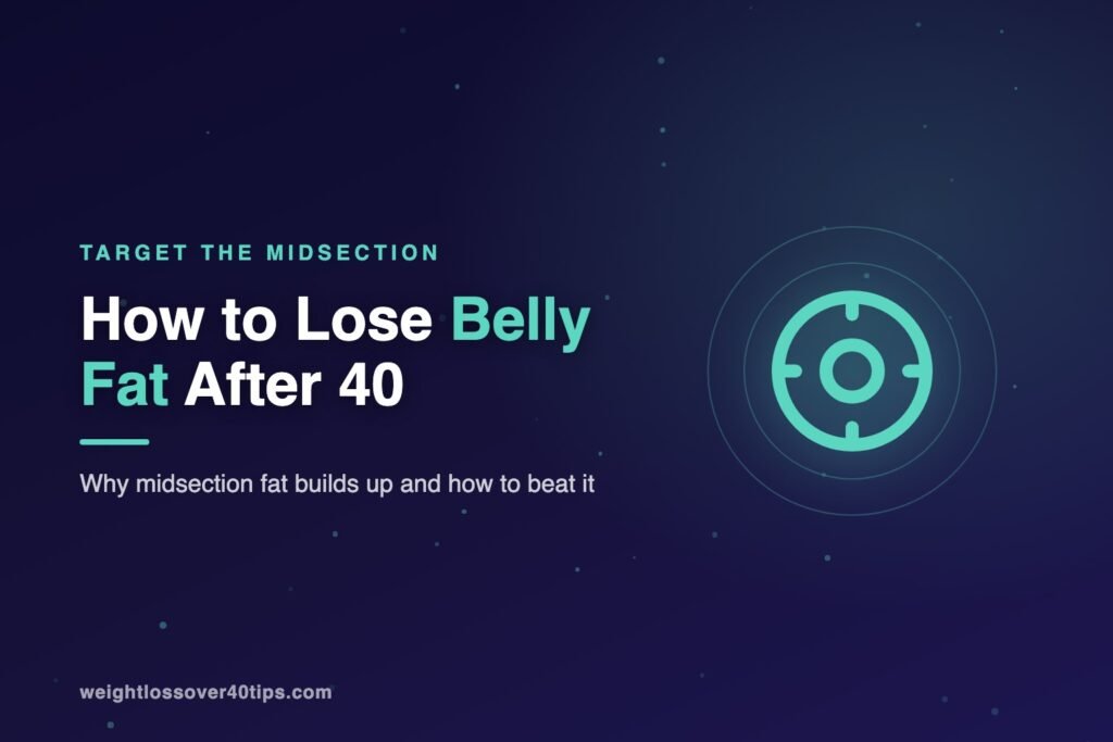 How to lose belly fat after 40 - target illustration